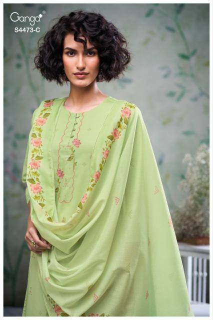 Ganga cirel 4473 Fancy dress materials in Pune